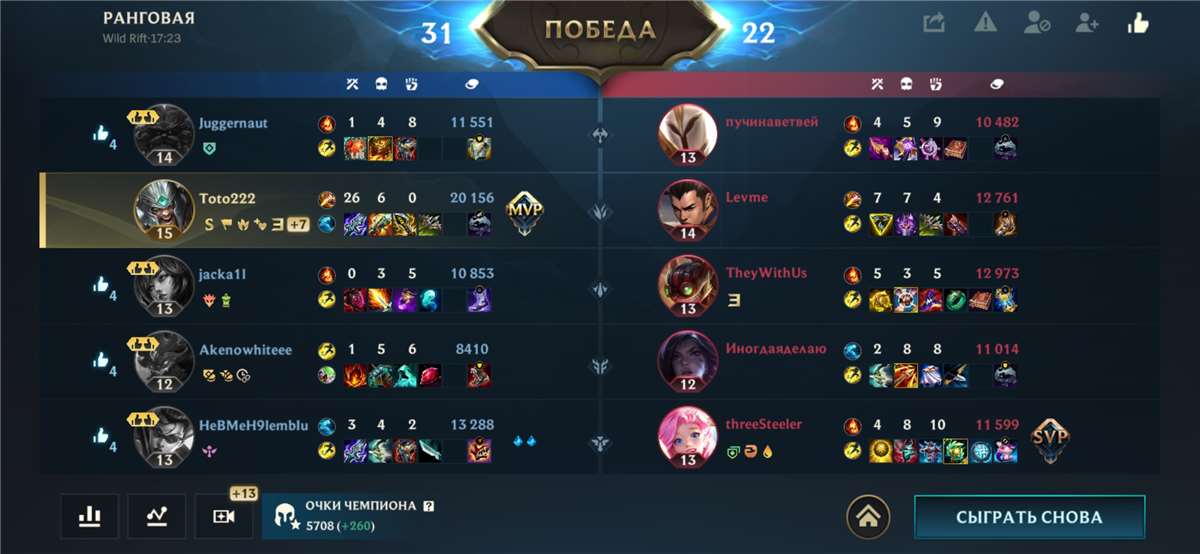 продажа аккаунта к игре League of Legends