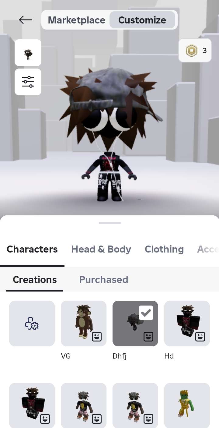 продажа аккаунта к игре Roblox