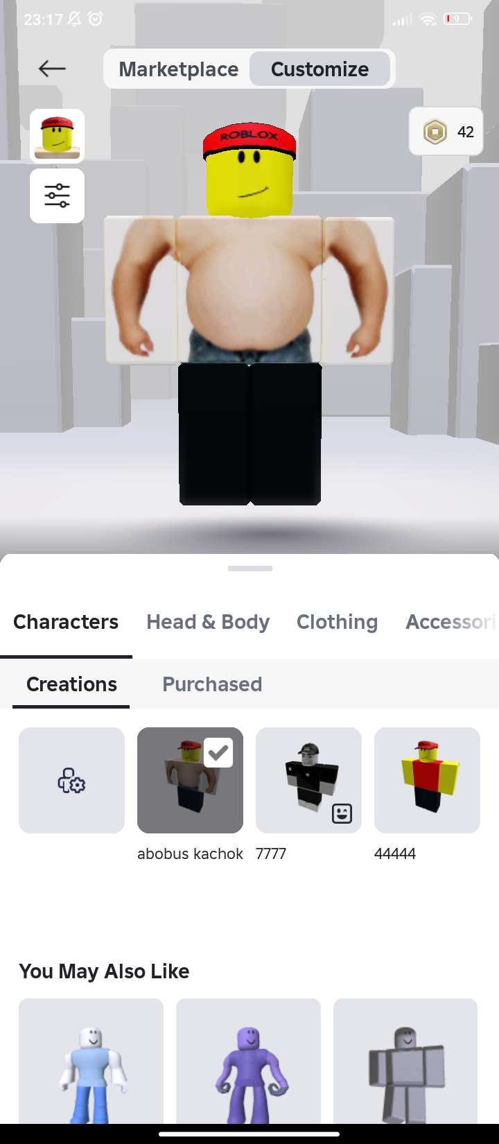 продажа аккаунта к игре Roblox