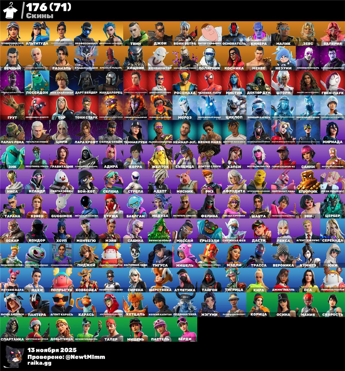 продажа аккаунта к игре Fortnite