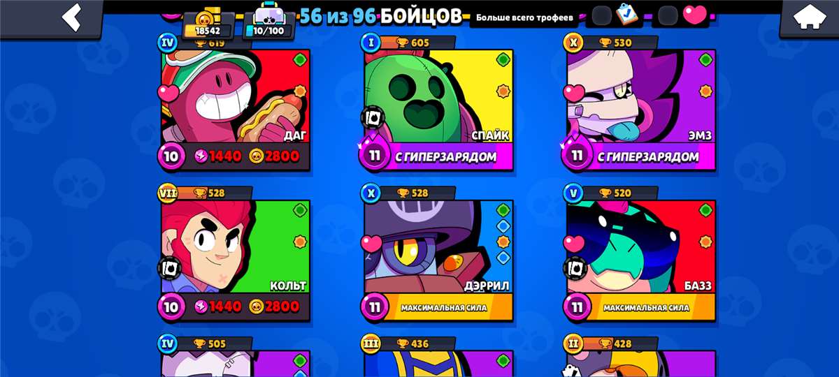 продажа аккаунта к игре Brawl Stars