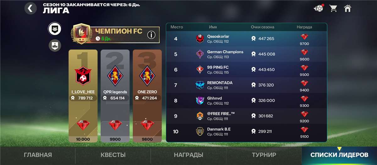 продажа аккаунта к игре EA sports FC mobile