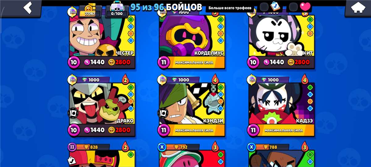 продажа аккаунта к игре Brawl Stars