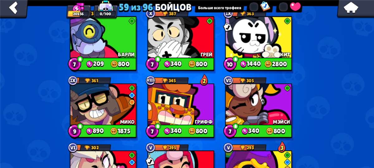 продажа аккаунта к игре Brawl Stars