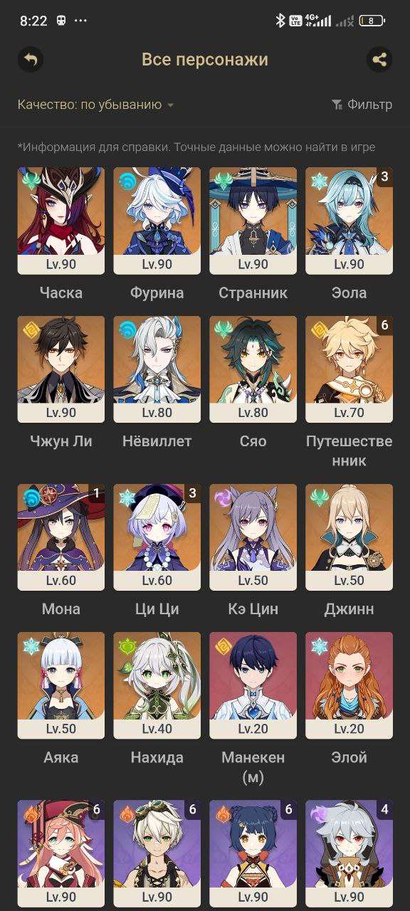 продажа аккаунта к игре Genshin Impact