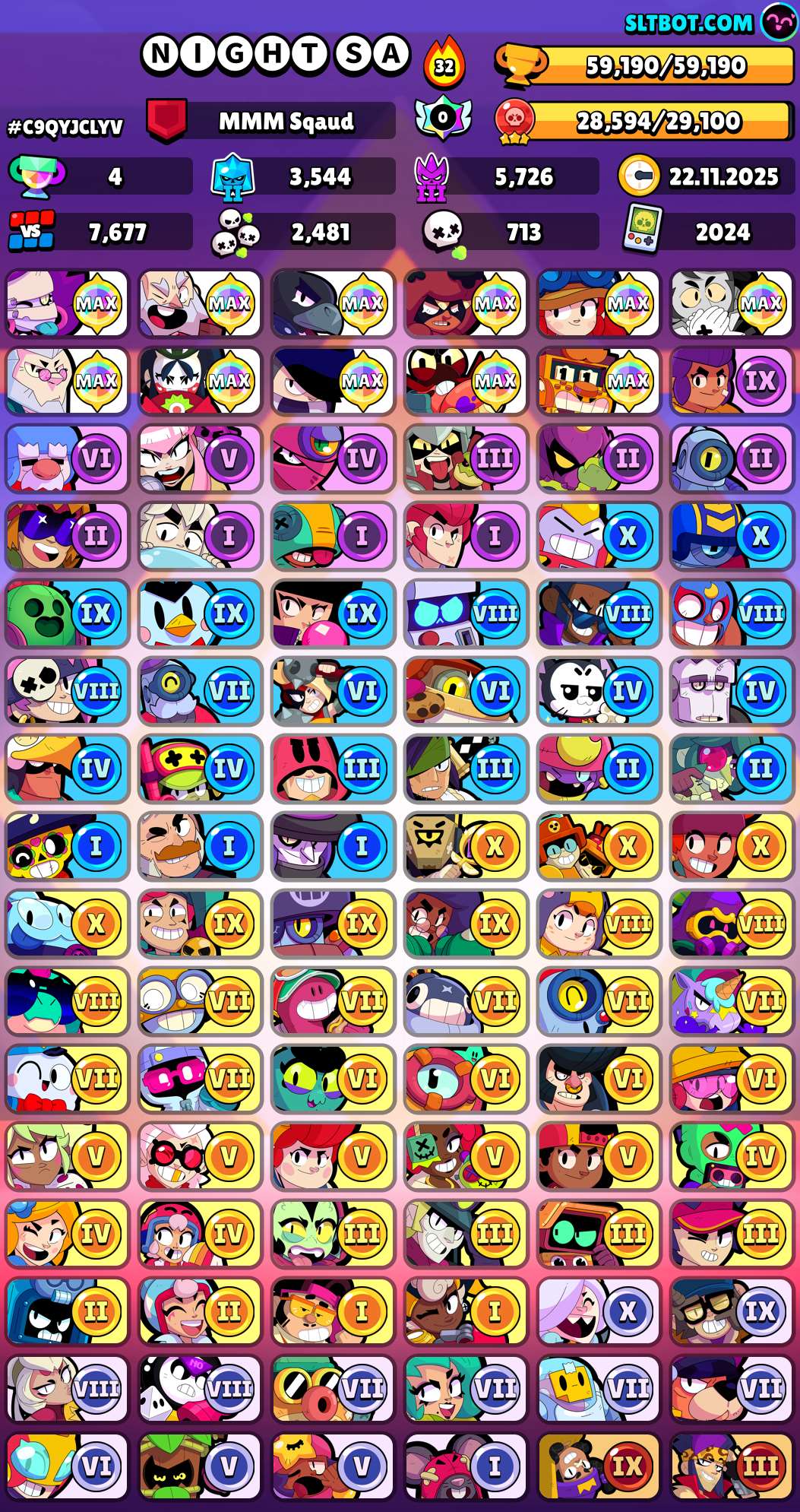 продажа аккаунта к игре Brawl Stars