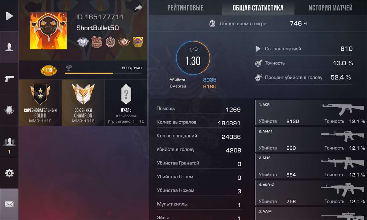 продажа аккаунта к игре Standoff 2