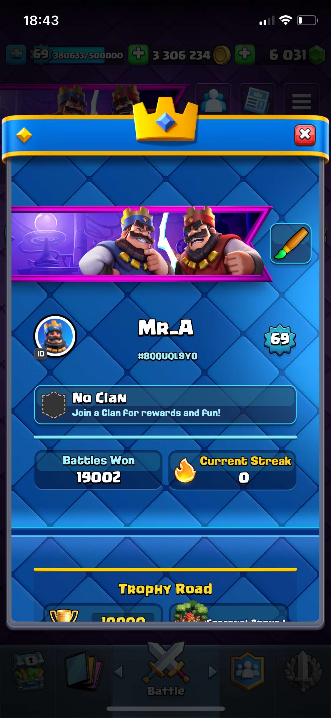 продажа аккаунта к игре Clash Royale