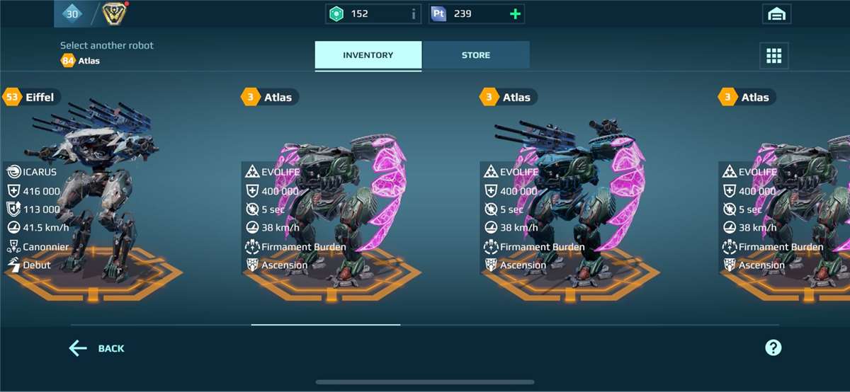 продажа аккаунта к игре War Robots