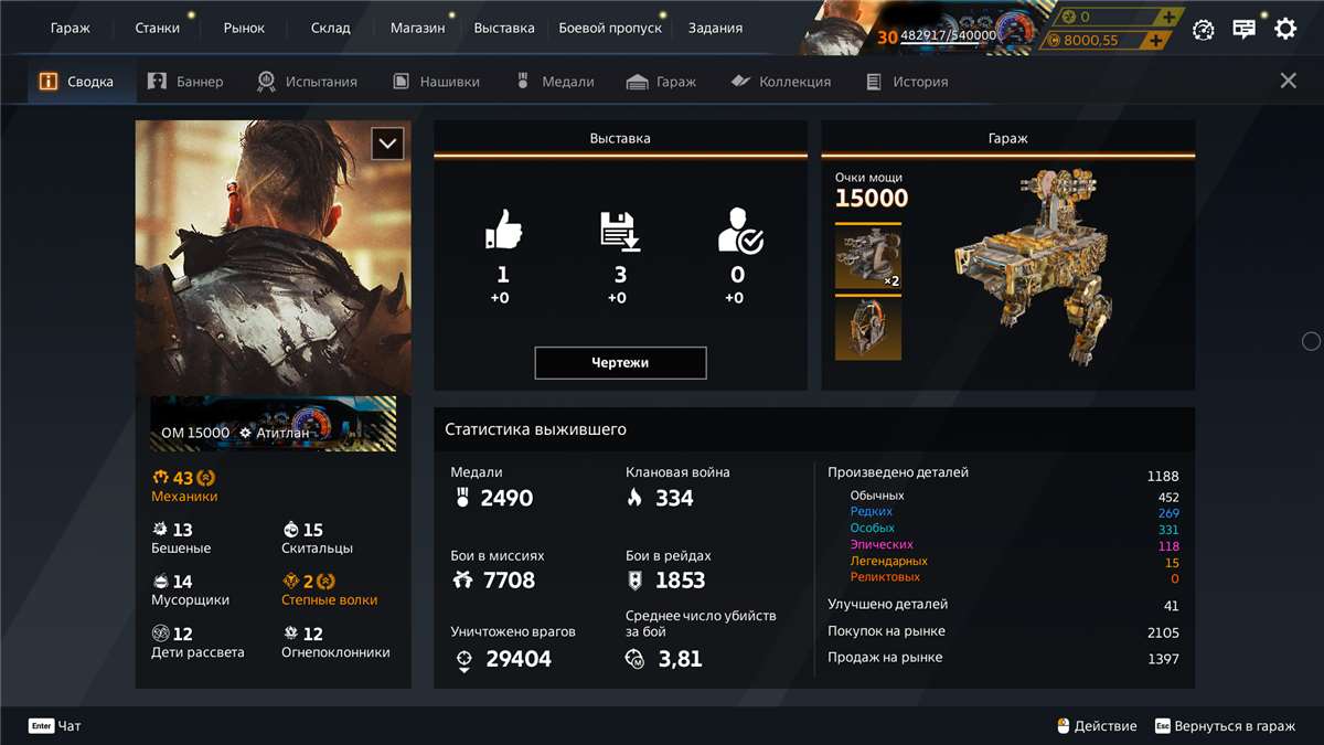 продажа аккаунта к игре Crossout