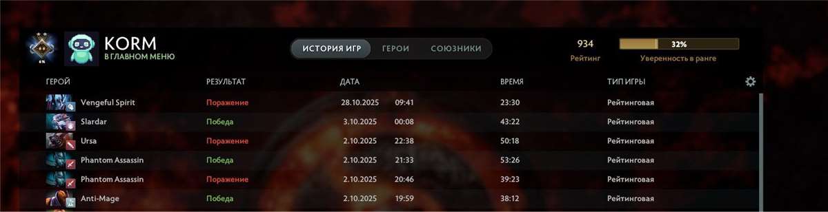 продажа аккаунта к игре Dota 2