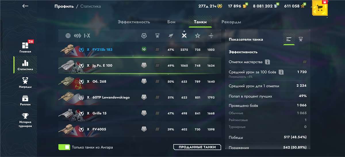 продажа аккаунта к игре Мир Танков, WoT(Lesta, WG)