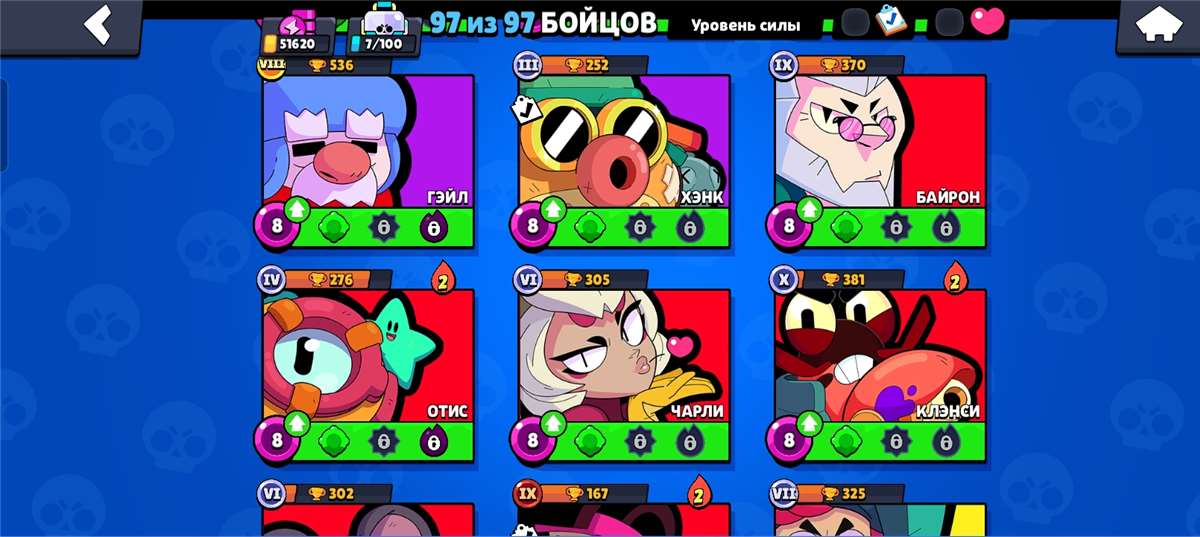 продажа аккаунта к игре Brawl Stars