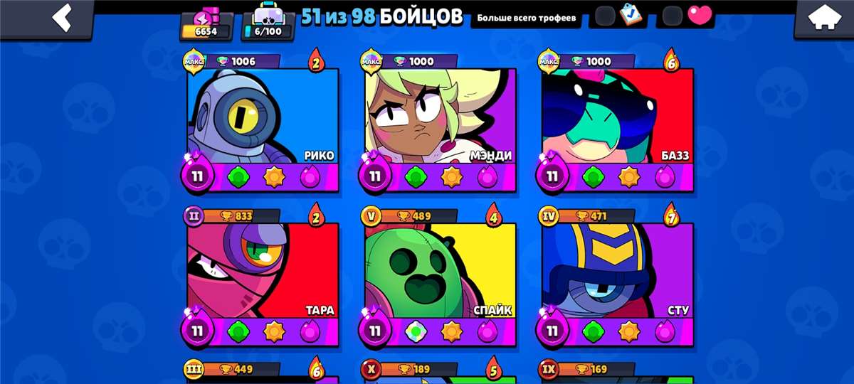 продажа аккаунта к игре Brawl Stars