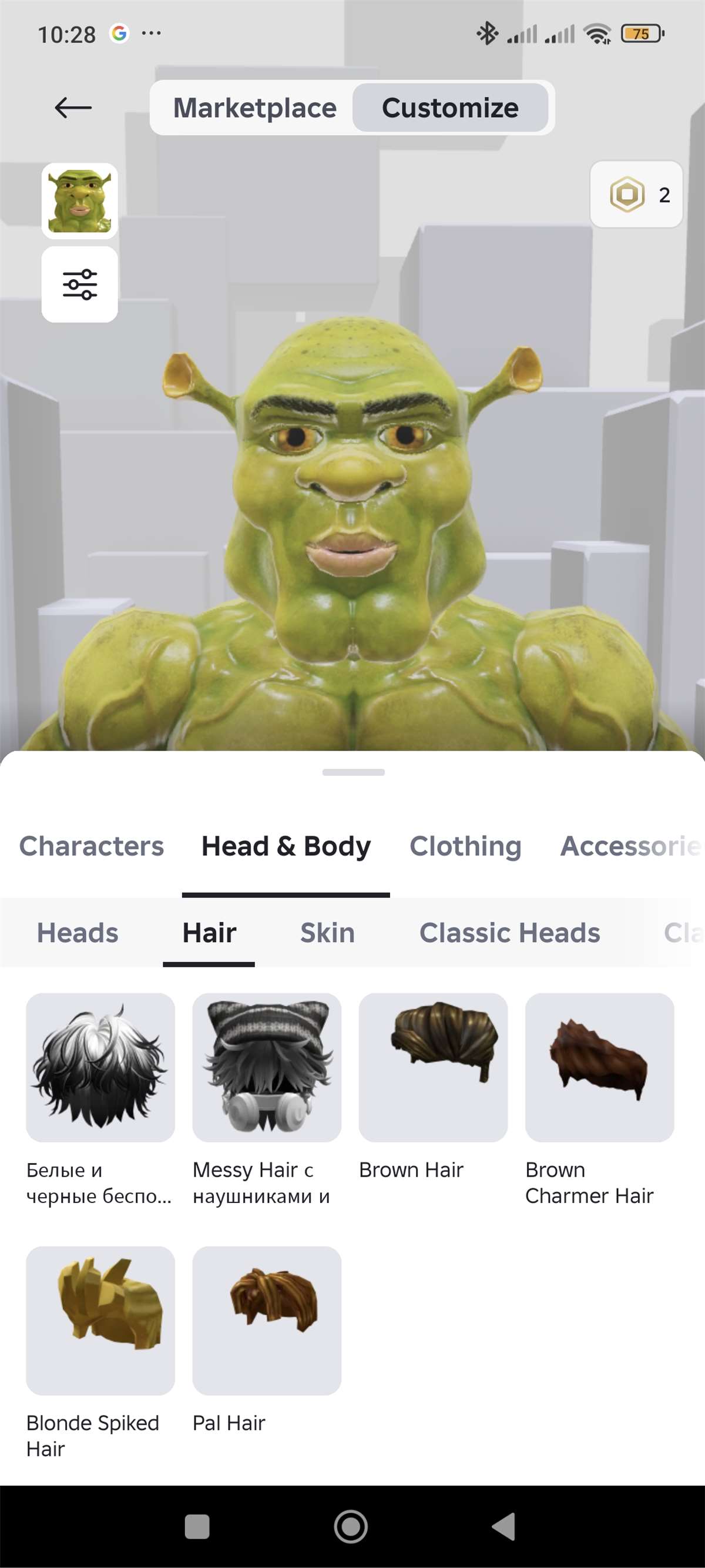 продажа аккаунта к игре Roblox