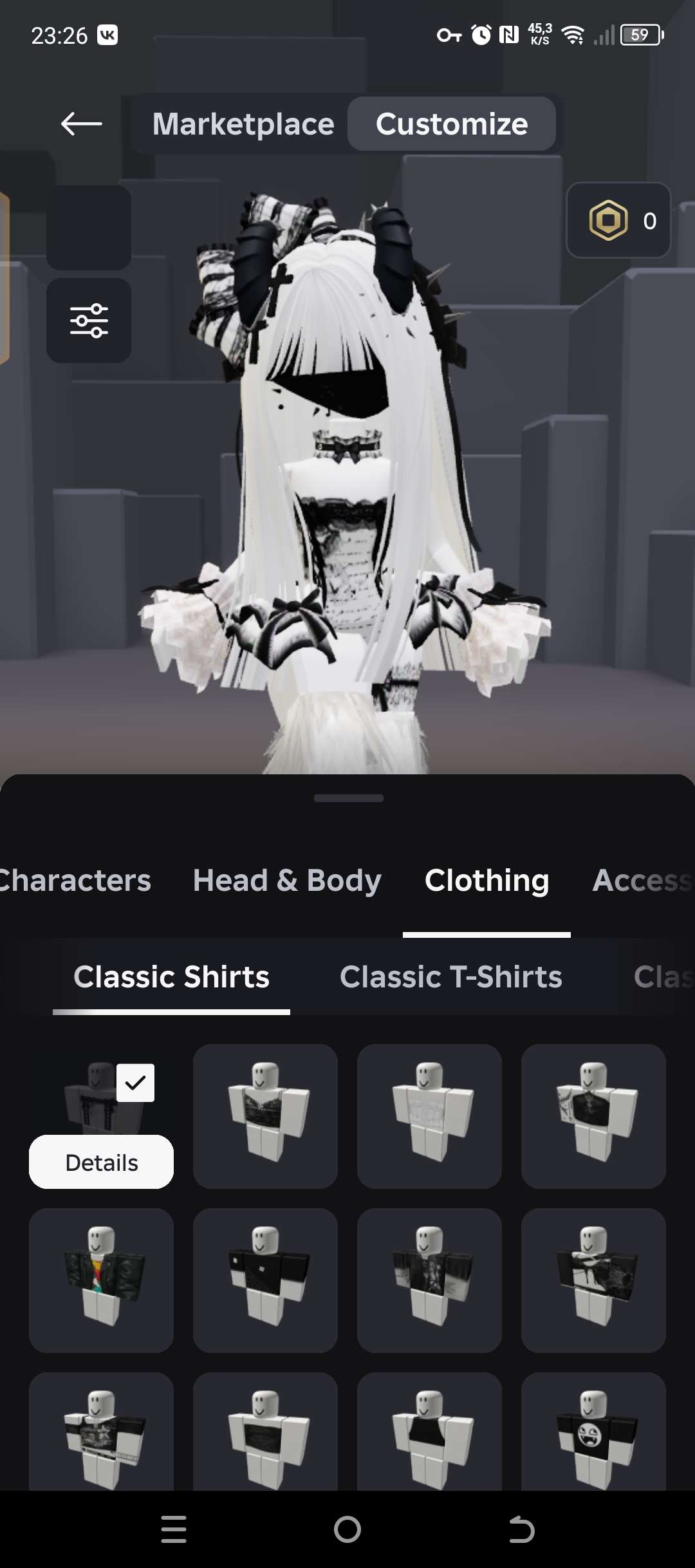 продажа аккаунта к игре Roblox