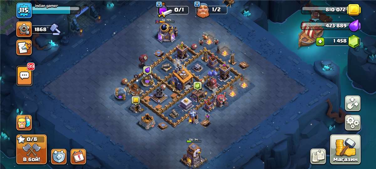 продажа аккаунта к игре Clash of Clans