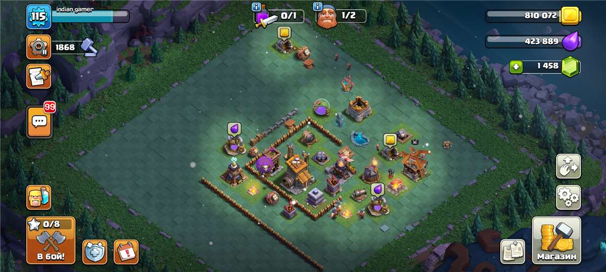 продажа аккаунта к игре Clash of Clans