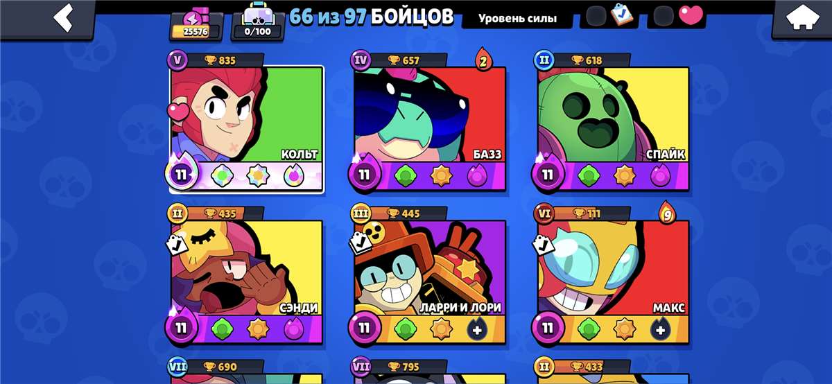 продажа аккаунта к игре Brawl Stars