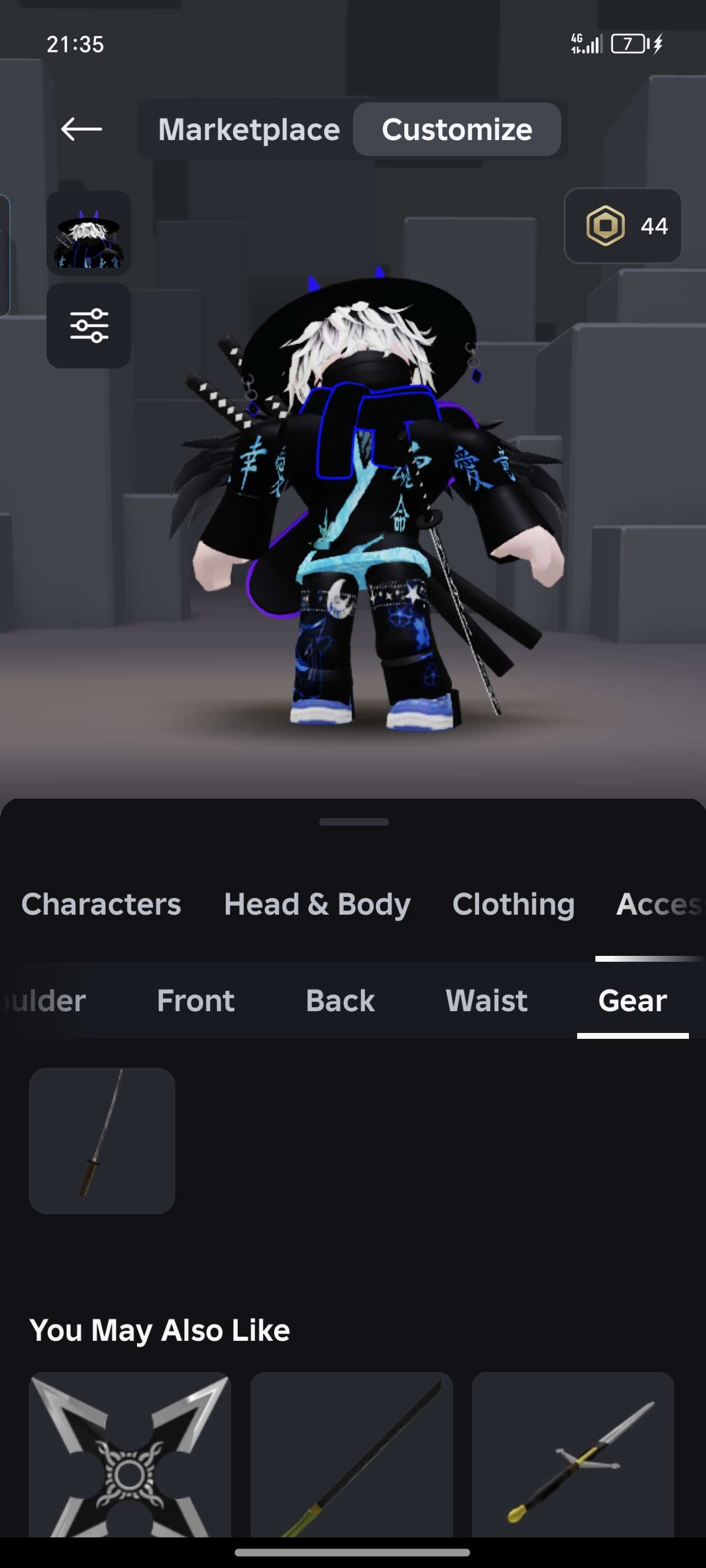 продажа аккаунта к игре Roblox