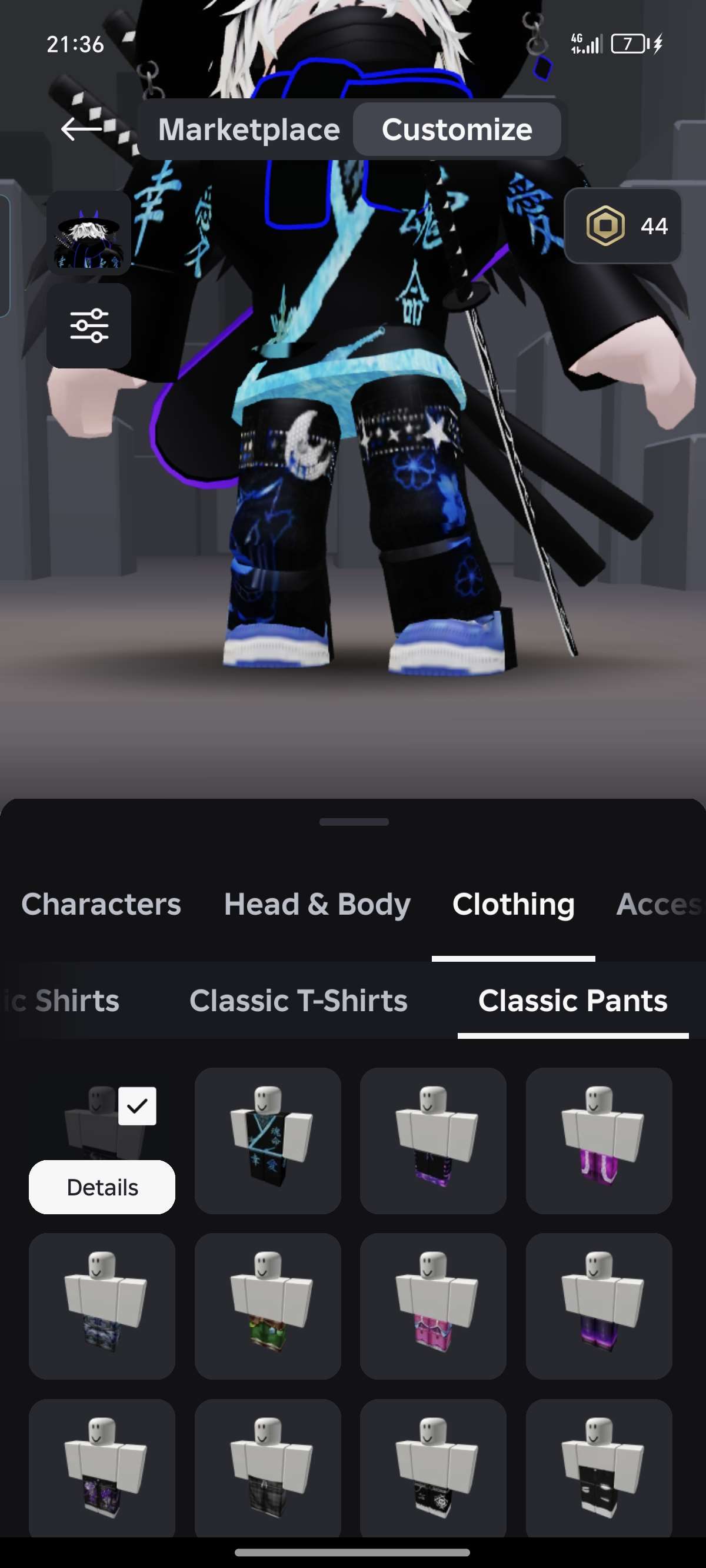 продажа аккаунта к игре Roblox