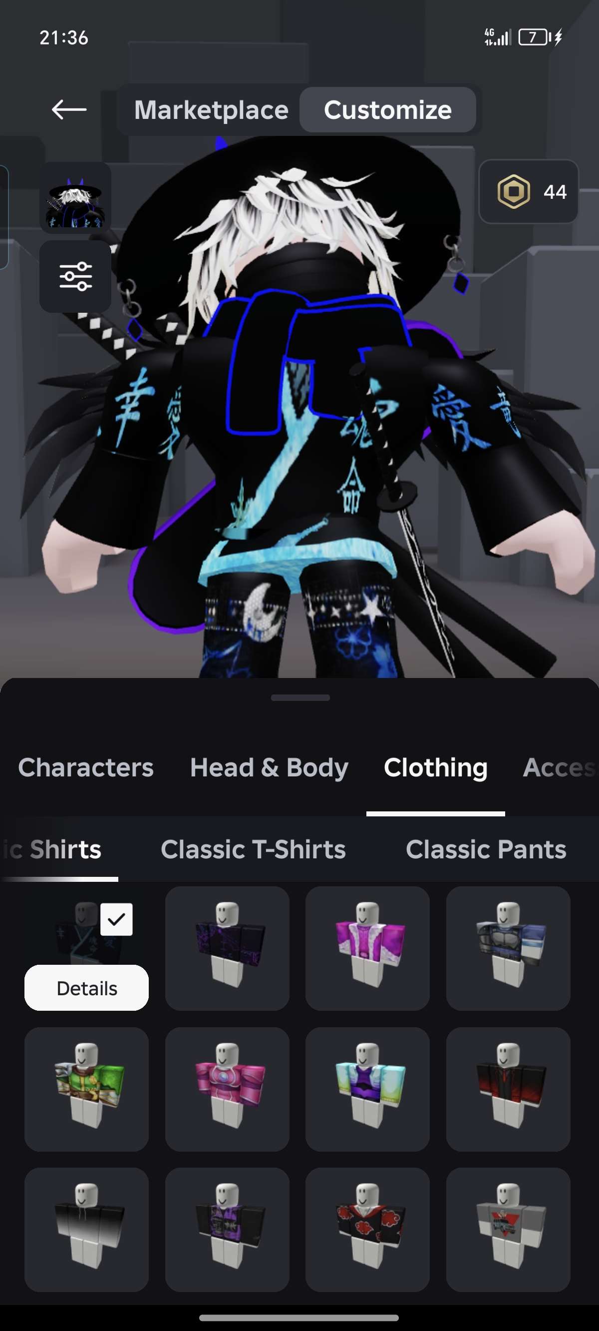 продажа аккаунта к игре Roblox