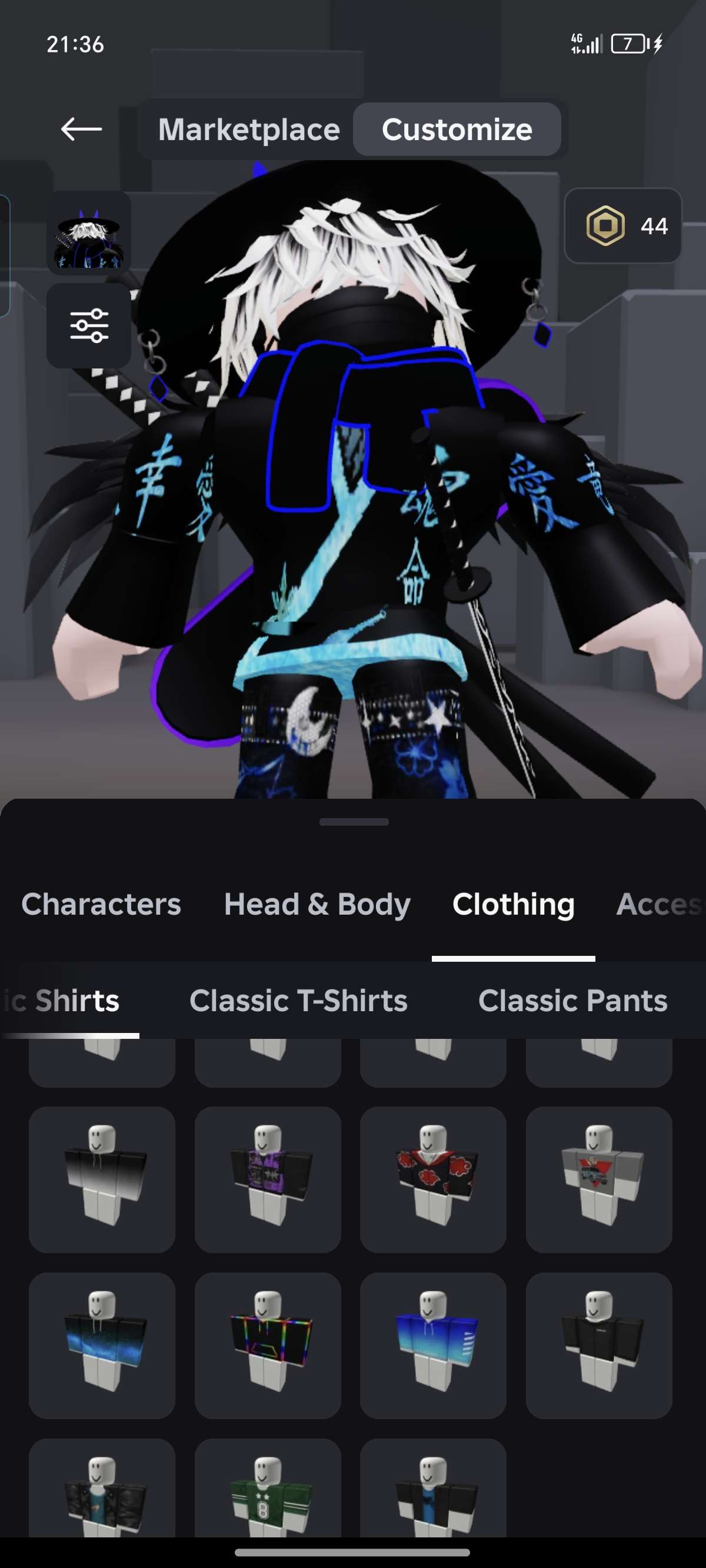 продажа аккаунта к игре Roblox