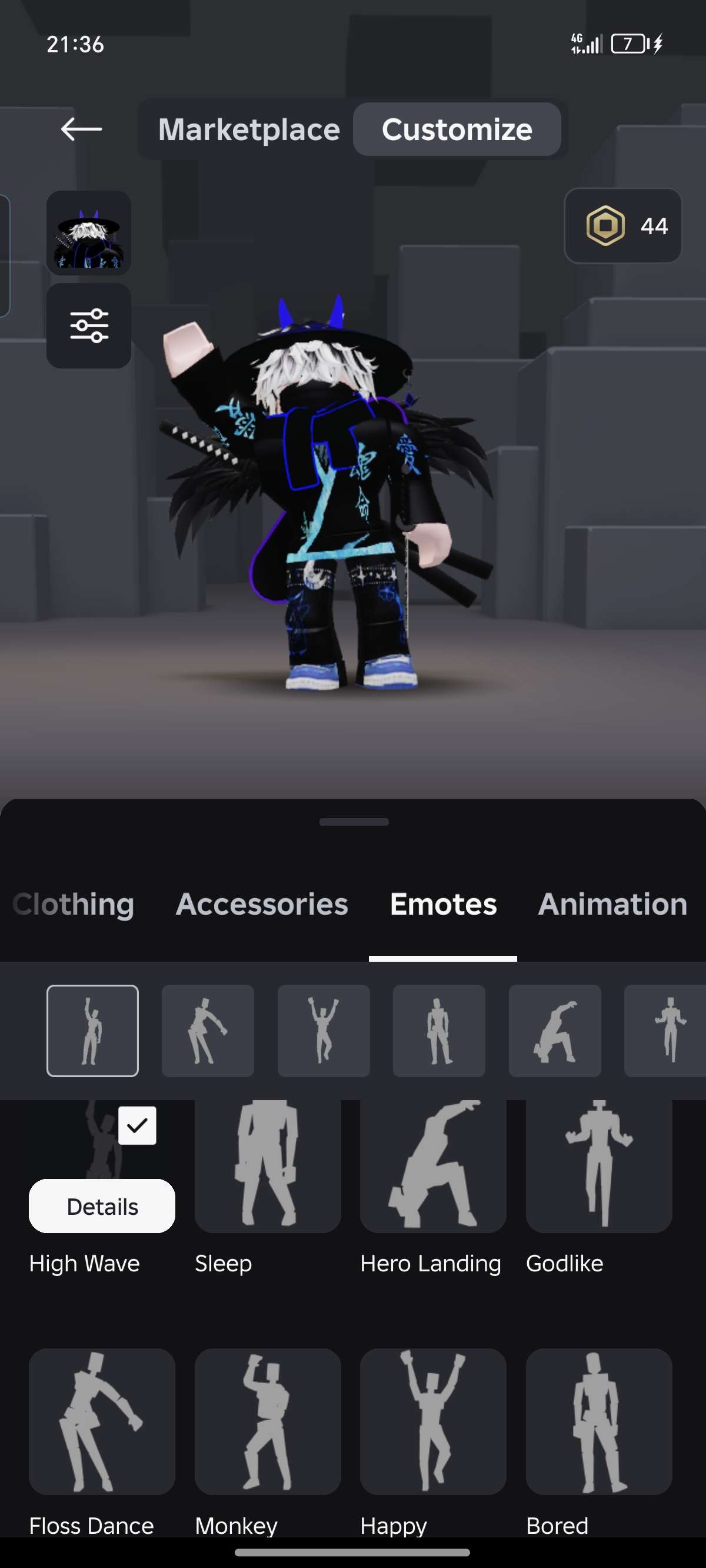 продажа аккаунта к игре Roblox