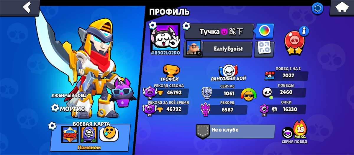 продажа аккаунта к игре Brawl Stars