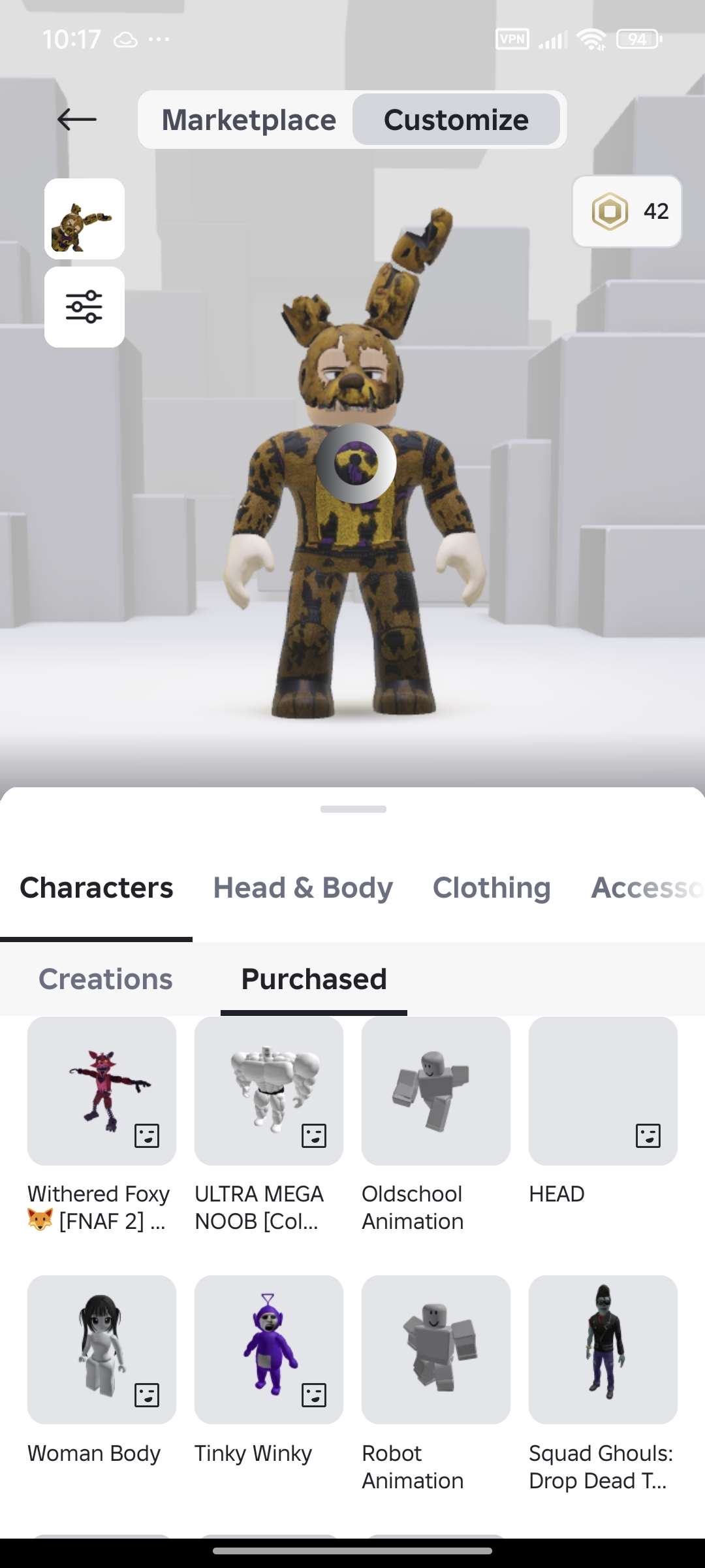 продажа аккаунта к игре Roblox