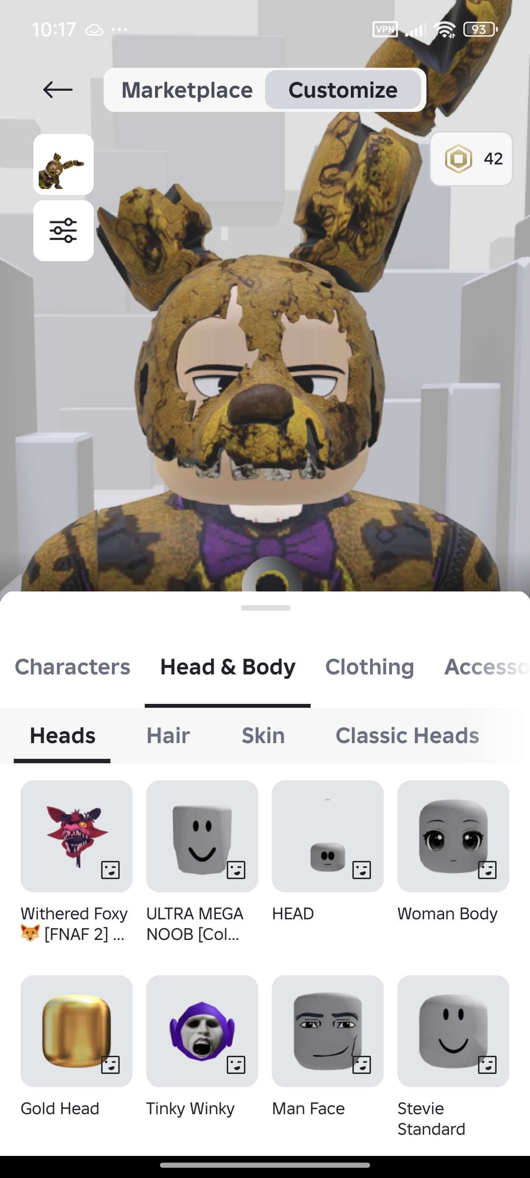 продажа аккаунта к игре Roblox