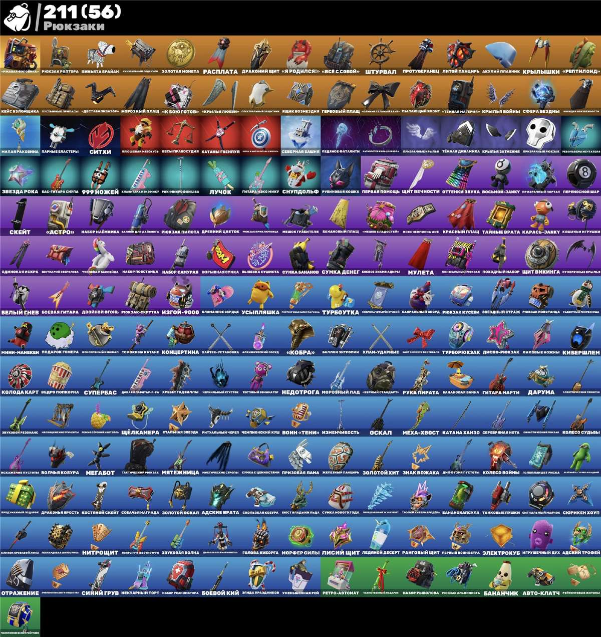 продажа аккаунта к игре Fortnite