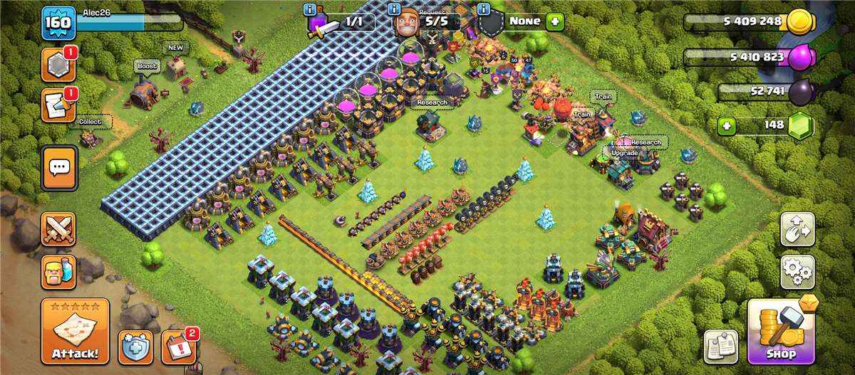 продажа аккаунта к игре Clash of Clans