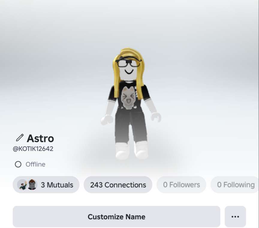 продажа аккаунта к игре Roblox