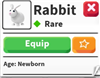 Rabbit  в Roblox - игровые ценности